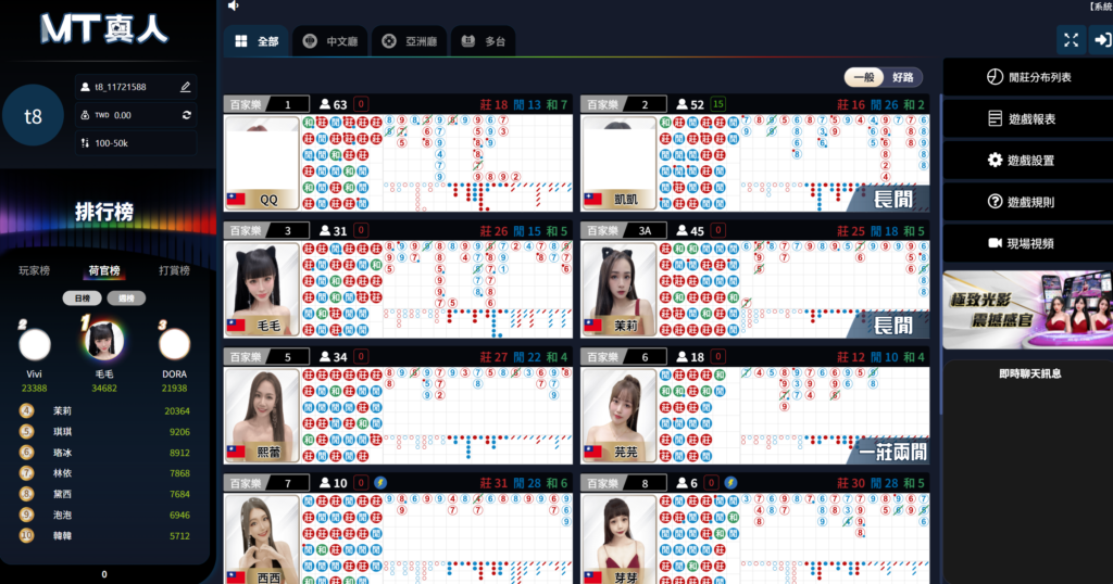 MT百家樂,MT真人,百家樂規則